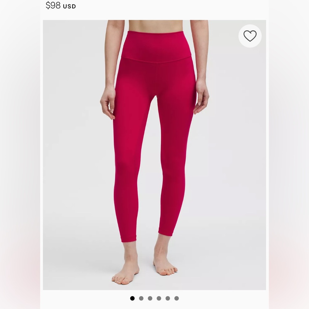 Lululemon Align High Rise 25” in Passionate